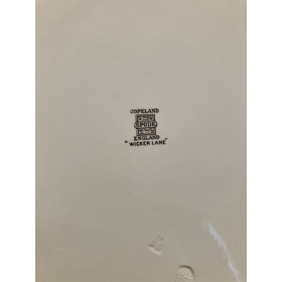 Copeland Spode England Wicker Lane 15” Oval Serving Platter Floral Cottage Core - Picture 4 of 8